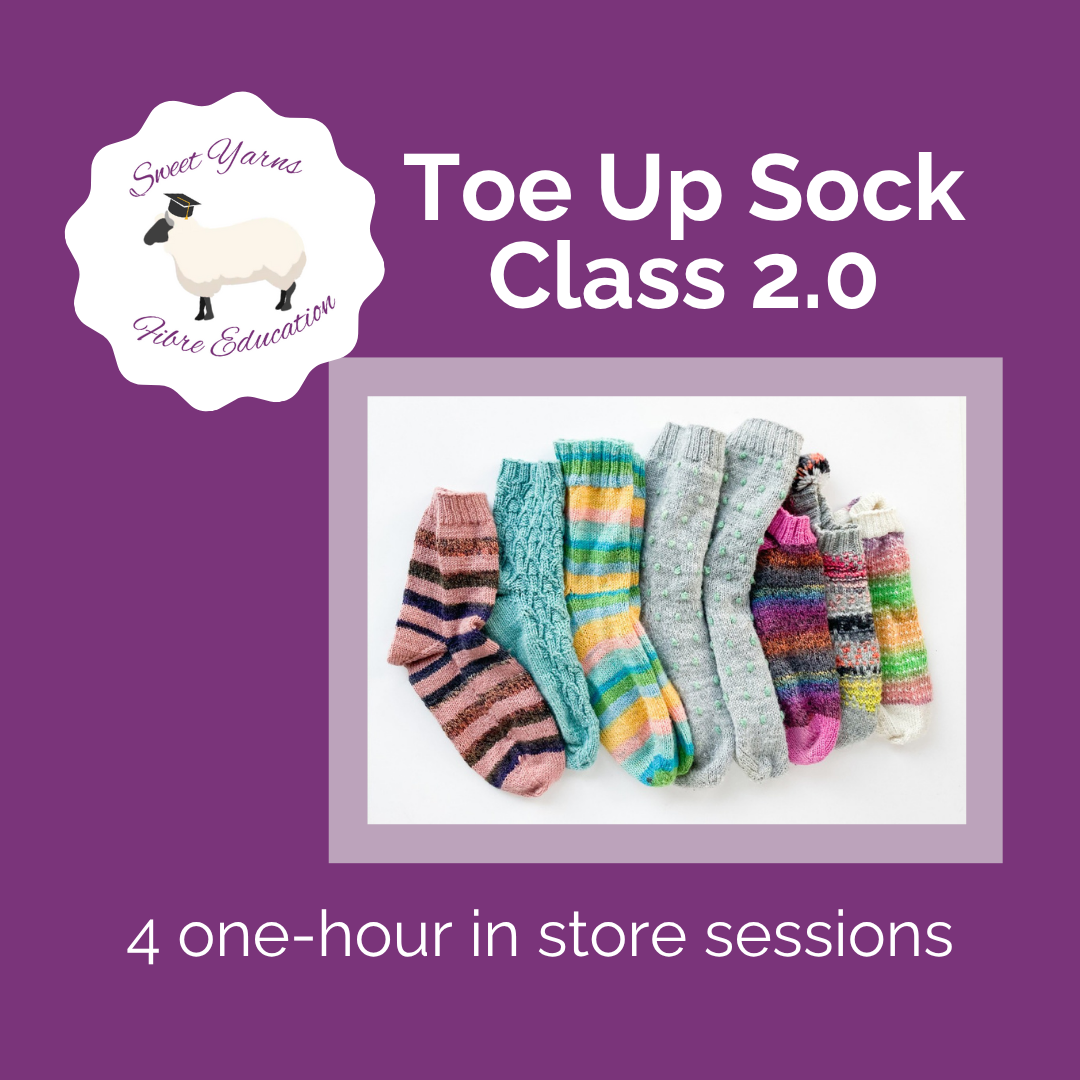 Toe Up Sock Class 2.0